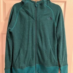 North face zip up hooded sweatshirt
